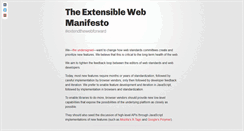 Desktop Screenshot of extensiblewebmanifesto.org